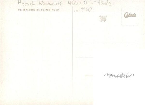 Hoerde Westfalenhuette AG. Blockwalzwerk – Bild 2