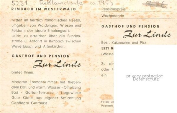 Rimbach Oberirsen Gasthof-Pension Zur Linde Liegewiese Innenansichten – Bild 2