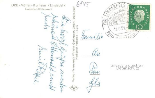 Lindenfels Odenwald DRK-Muetter-Kurheim Einsiedel Aussenansicht – Bild 2