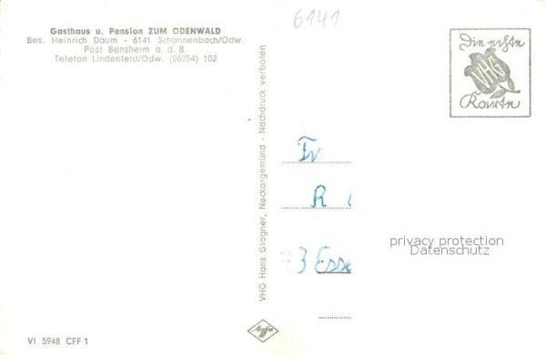 Schannenbach Gasthaus-Pension Zum Odenwald – Bild 2