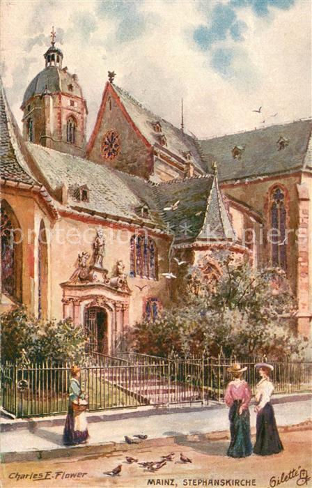 Verlag Tucks Oilette Nr. Nr.187 Mainz Stephanskirche