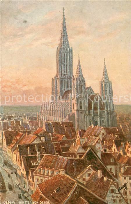 Verlag Tucks Oilette Nr. Nr.2007 ULM a.Donau Muenster von Osten