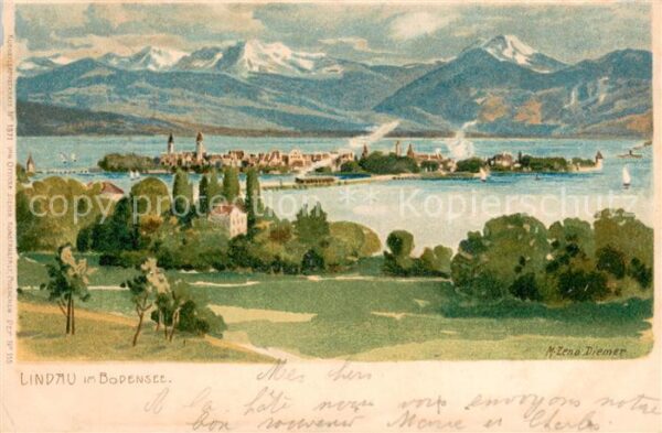 Verlag Ottmar Zieher Muenchen OZM Nr.115 Lindau im Bodensee