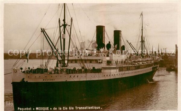 Dampfer Oceanliner Titl MEXIQUE