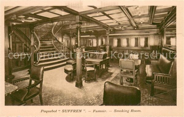 Dampfer Oceanliner SUFFREN Smoking Room