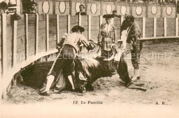 Stierkampf Corrida de Torros A.R.12 La Puntilla