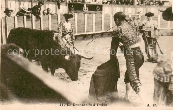 Stierkampf Corrida de Torros A.R.11 Le Descabello a Pulso