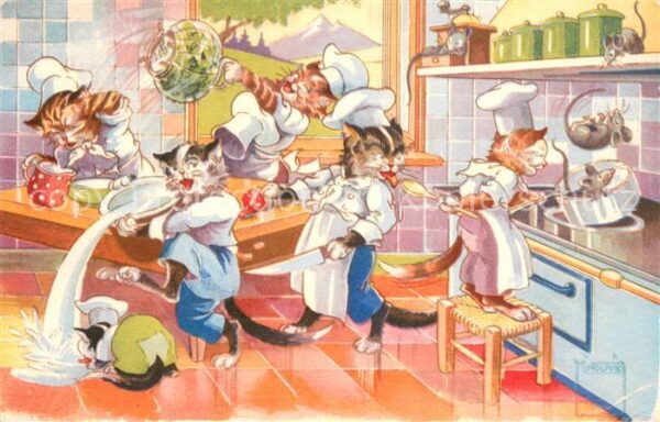 Verlag GJG Nr. Nr.49 Katzen in der Kueche