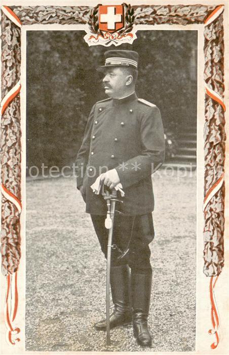Militaria Schweiz General Welle
