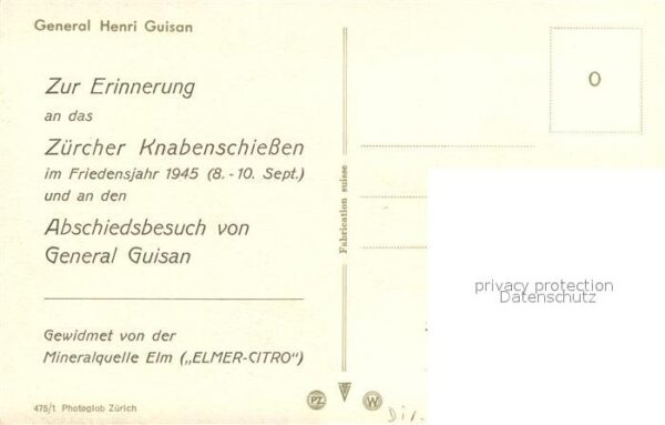 Militaria Generaele Stab Henri Guisan – Bild 2