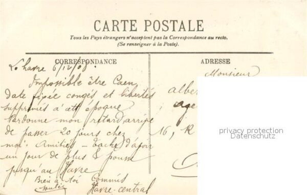 Dampfer Oceanliner LL.Nr.151 LE HAVRE La Provence – Bild 2