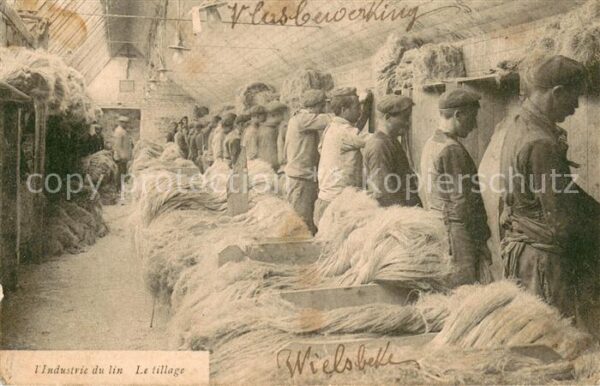 Handarbeit l´Industrie du lin Le tillage