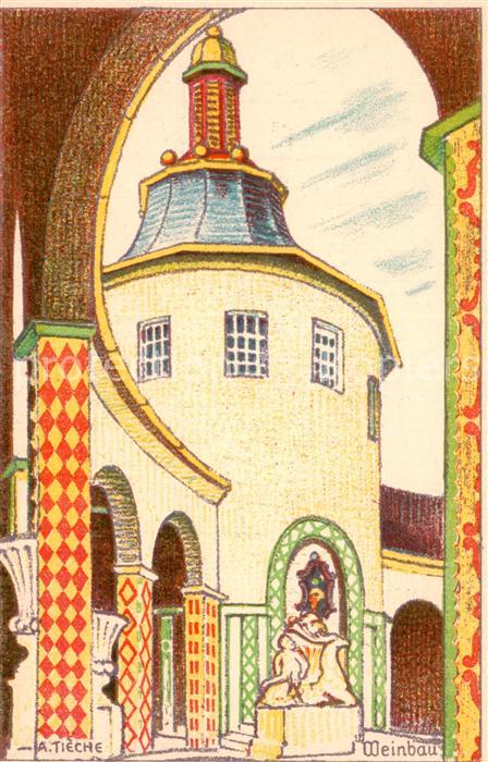 Landesausstellung Bern 1914 A.TIECHE Weinbau
