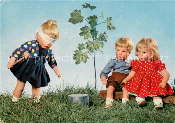 Kaethe-Kruse Puppen B5/61 Puppen spiel Blinde Kuh