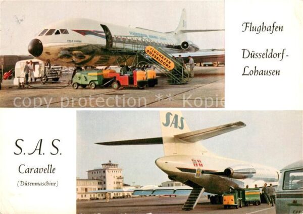 Flughafen Airport Aeroporto Duesseldorf Lohausen S.A.S Caravelle