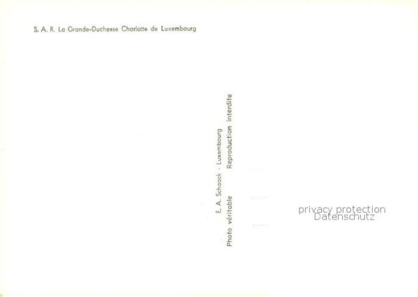 Adel Luxembourg Luxemburg La Grande Duchesse Charlotte – Bild 2