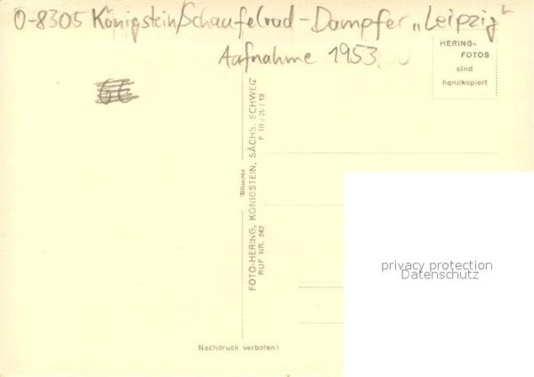 Dampfer Schaufelrad Am Koenigstein foto Hering – Bild 2