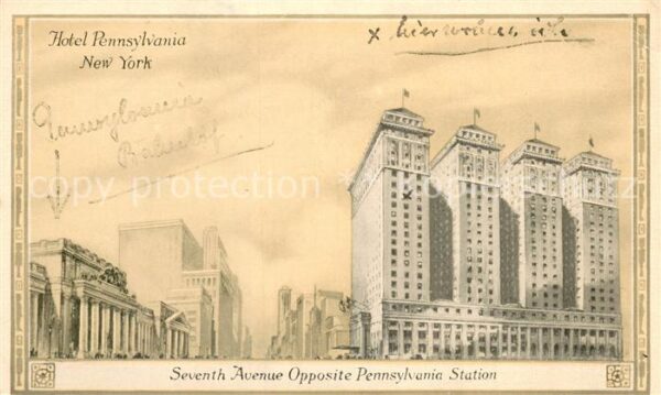 New York City Hotel Pennsylvania Seventh Avenue