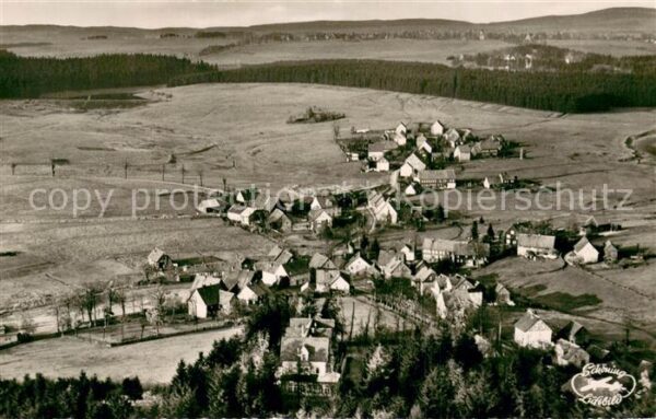 Clausthal-Zellerfeld Fliegeraufnahme Teilansicht