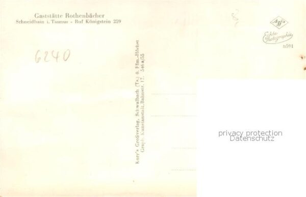 Schneidhain Taunus Gaststaette Rothenbaecher Innenansicht – Bild 2