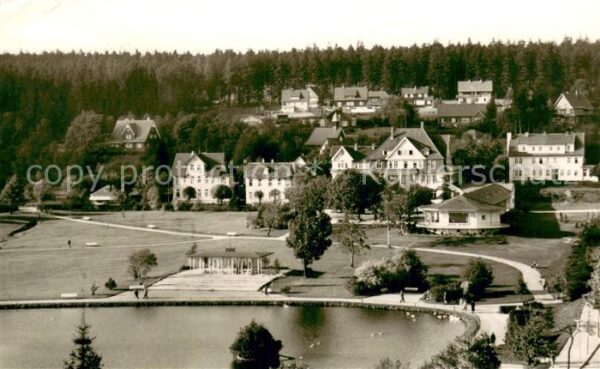 Hahnenklee-Bockswiese Harz Teilansicht m. See-Ansicht