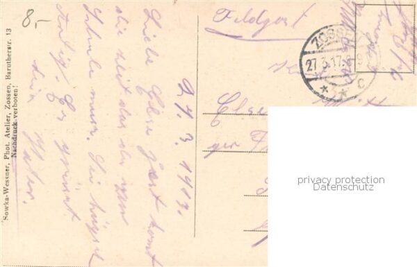 Zossen Brandenburg Truppenlager Zossen Generals-Baracke Feldpost – Bild 2