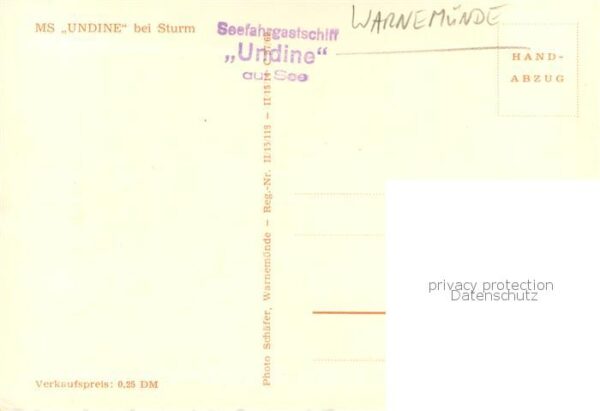 Warnemuende Ostseebad MS Undine bei Sturm – Bild 2