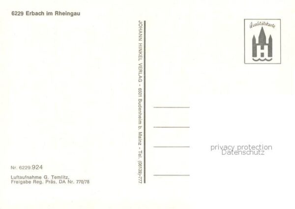Erbach Rheingau Fliegeraufnahme Gesamtansicht – Bild 2