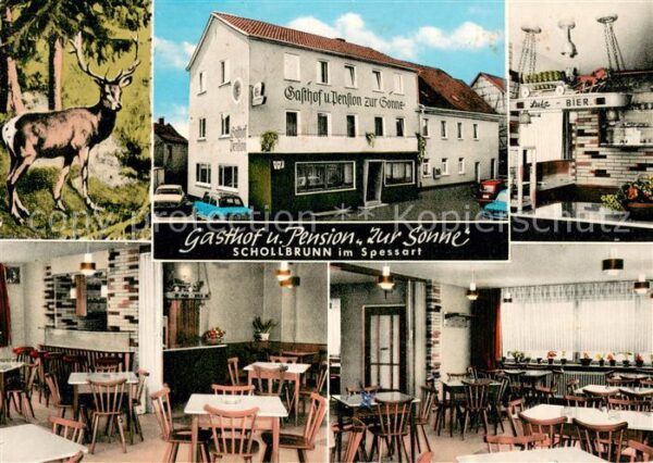 Schollbrunn Spessart Gasthof-Pension Zur Sonne Teilansichten