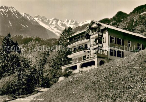 Oberstdorf Restaurant-Cafe-PEnsion Waldesruh AUssenansicht