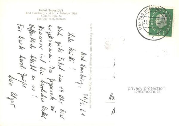 Bad Homburg Schlossturm St.Marien-Kirche Hotel-Braunstuebel Kurhaus – Bild 2