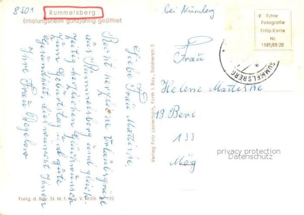 Rummelsberg Fliegeraufnahme Erholungsheim – Bild 2