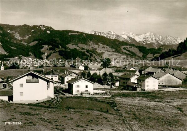 Ettensberg Allgaeu Gesamtansicht m. Ostrachtaler Hochgebirge