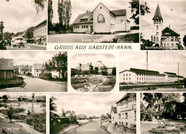 Sarstedt Schiller-Schule Baumschule Dachsteinfabrik Innerste Muehlenwerk Friedri