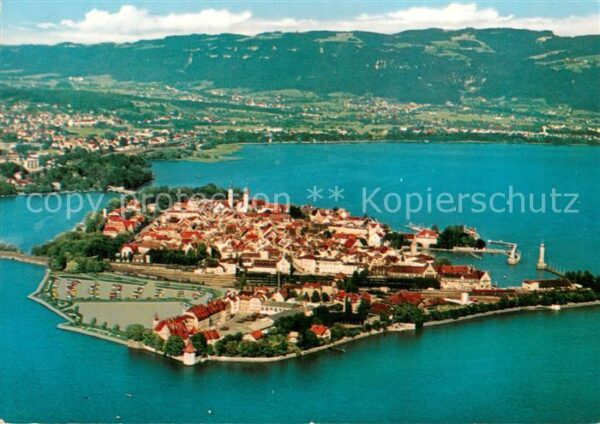 Lindau Bodensee Fliegeraufnahme Gesamtansicht