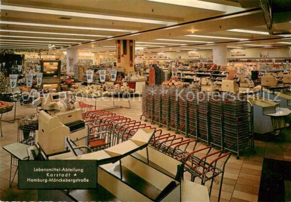 Hamburg Lebensmittel-Abteilung Karstadt Moenckebergstrasse