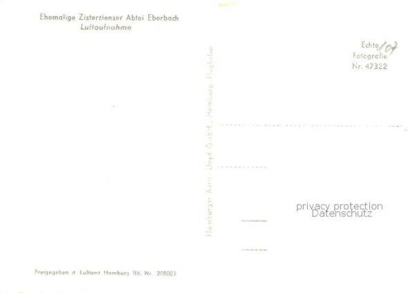 Eltville Rhein Fliegeraufnahme ehem. Zisterzienser Abtei Eberbach – Bild 2