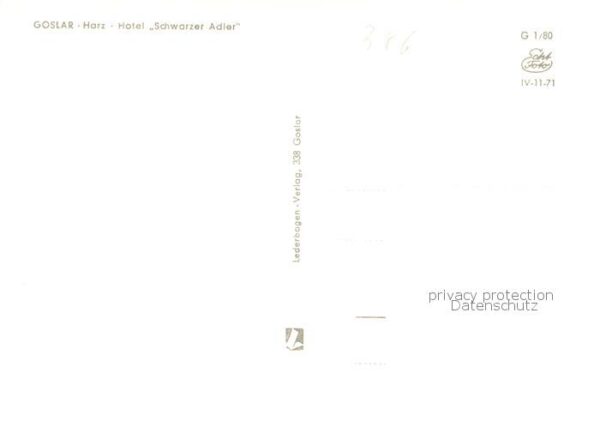 Goslar Hotel Schwarzer Adler Winter Schnee – Bild 2