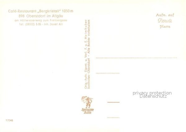 Oberstdorf Cafe-Restaurant Bergkristall Sonnenterrasse – Bild 2