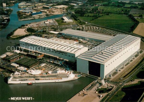 Papenburg Ems Fliegeraufnahme Meyer-Werft