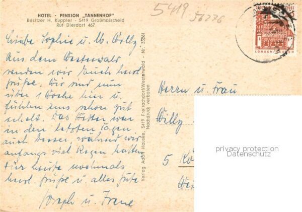Grossmaischeid Hotel-Pension Tannenhof Teilansichten – Bild 2