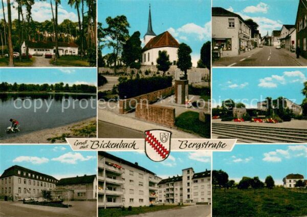 Bickenbach Bergstrasse See Kirche