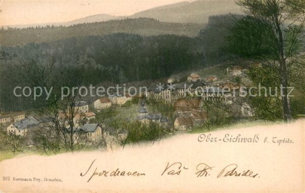 Ober-Eichwald Teplice  Teplitz-Schoenau CZ Teilansicht