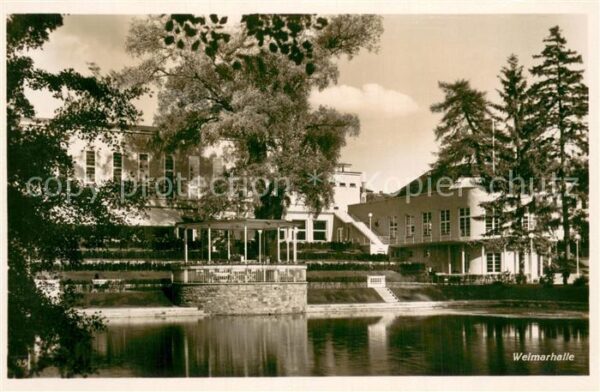 Weimar  Thueringen Weimarhalle Aussenansicht