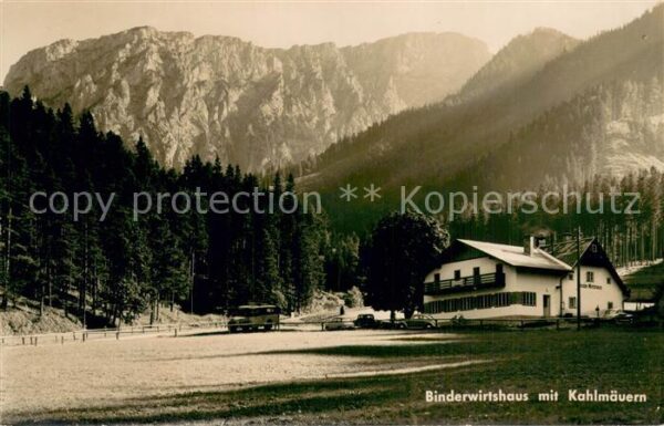 Nasswald AT Binderwirtshaus-Aussenansicht m. Kahlmaeuern