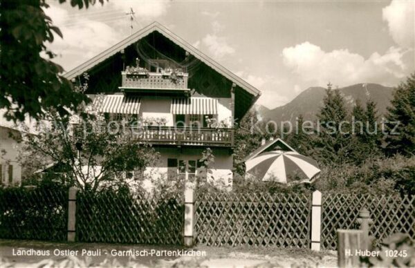 Garmisch-Partenkirchen Landhaus Ostler Pauli Aussenansicht
