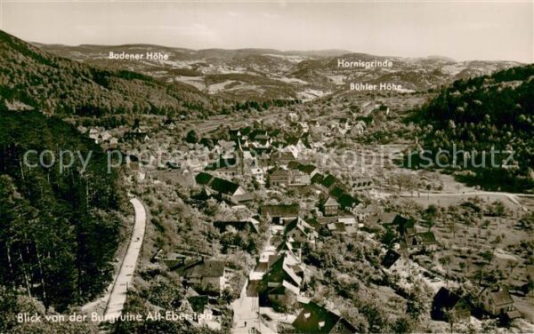 Ebersteinburg Burg-Ruine Alt-Eberstein Buehler-Hoehe Hornisgrinde
