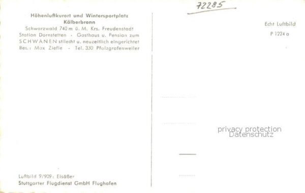 Kaelberbronn Pfalzgrafenweiler Fliegeraufnahme Teilansicht – Bild 2