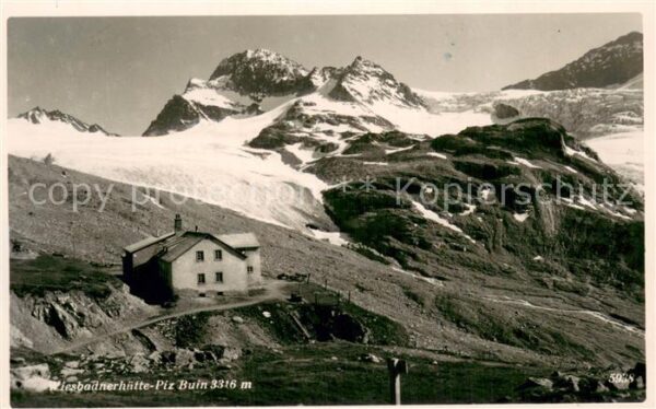 Wiesbadener Huette Wiesbadnerhuette Montafon AT Aussenansicht Piz-Buin