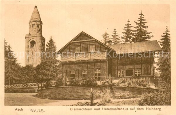 Asch As Czechia Bismarckturm u. Unterkunftshaus a. d. Hainberg